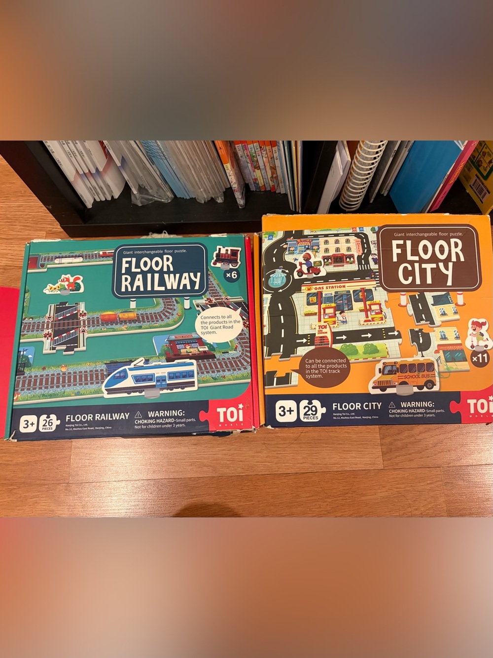 Toddler boy Floor Puzzle Toy, Floor Railway & Floor City Kids Jumbo Puzzle Giant